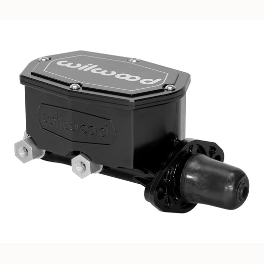 Wilwood 260-14960-BK Wilwood Compact Tandem Master Cylinder - 1.12in Bore - w/Pushrod (Black)