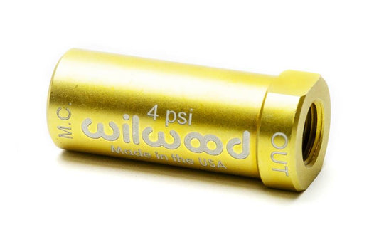 Wilwood 260-15365 Wilwood Residual Pressure Valve - New Style 4 PSI / Gold