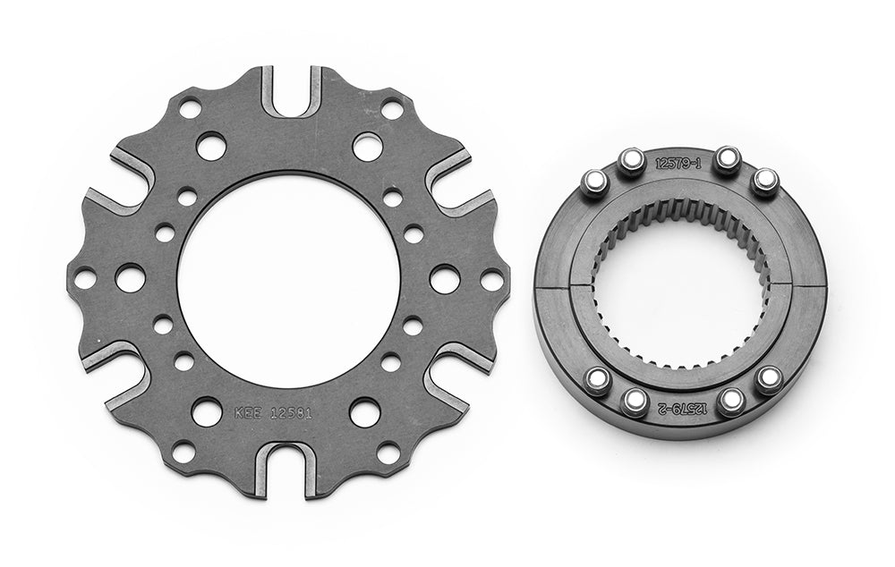 Wilwood 270-12634 Wilwood Hub Kit-Splined Midget Axle Clamp-Dynamic 6 x 5.50 BC w/ T-Nuts (GEN II)
