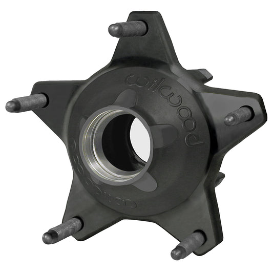 Wilwood 270-6735BC Wilwood Hub-Starlite 55 Front w/Snap-Cap Std. Offset 5/8 C Studs-Black