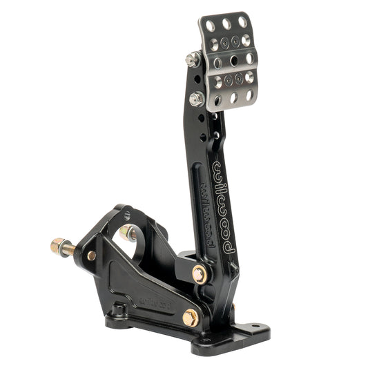 Wilwood 340-17698 Wilwood Adjustable Ratio Tandem Master Cylinder Brake Pedal Assembly w/ 5.25:1 - 6.00:1 Ratio