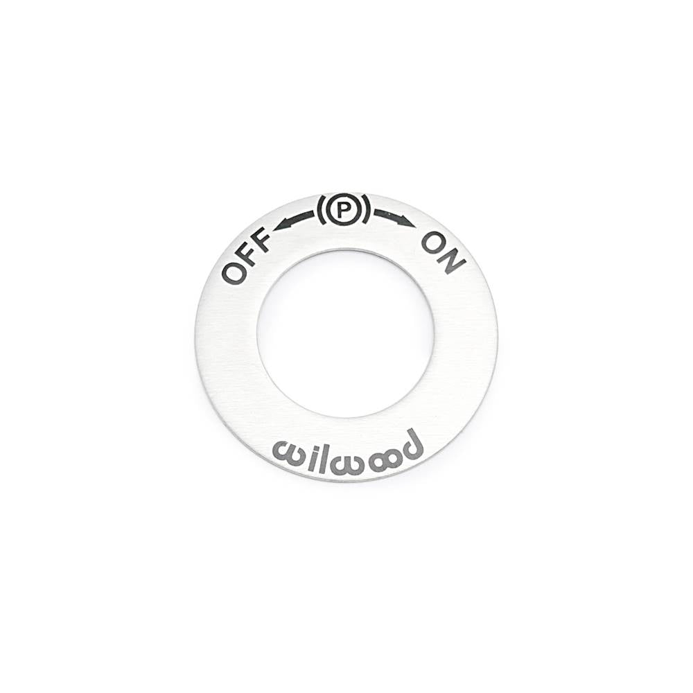 Wilwood 400-15730 Wilwood ON/OFF Switch EPB Sticker ALUM .87 IDx
