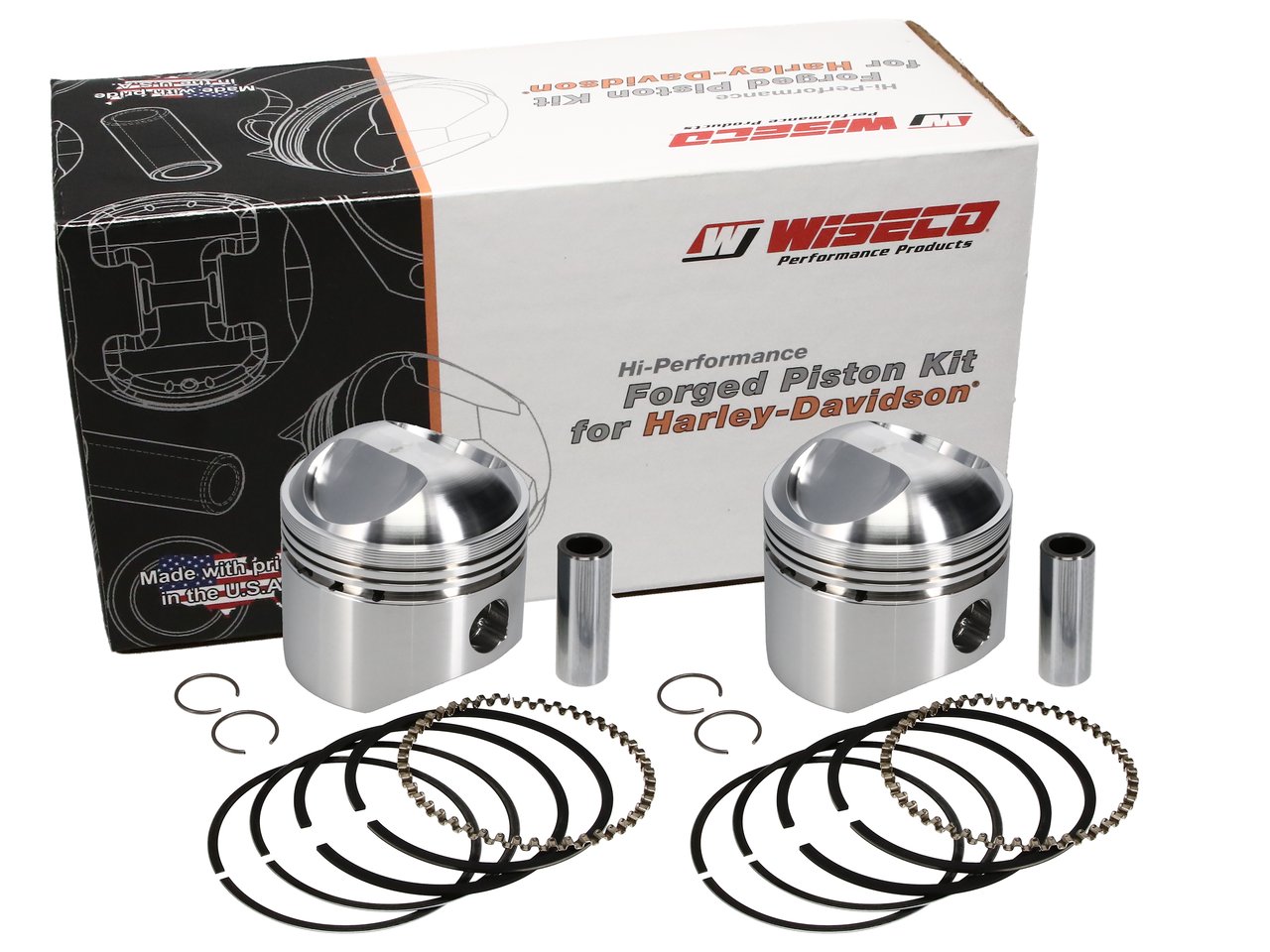 Wiseco K1612 HD Pan/Shovelhead (3517X-4012P8) Piston Kit