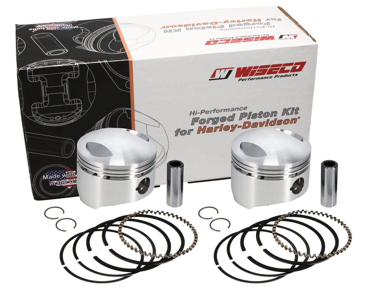 Wiseco K1614 HD Pan & Shovelhead 71 (3507X-4729P1) Piston Kit
