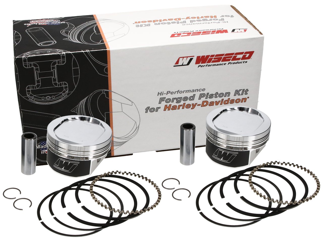 Wiseco K1658 86-10 HD Evo 883 Overbore 1200 9.51 CR Piston Kit