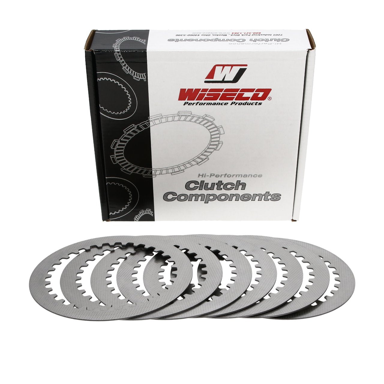 Wiseco WPPS035 Clutch Plate Kit - 7 Steel Clutch Basket