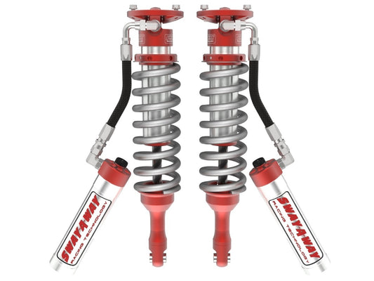 aFe 101-5600-19-CA Sway-A-Way 2.5 Front Coilover Kit with Compression Adjusters (Extended Travel)