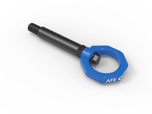 aFe 450-502002-L aFe CONTROL Rear Tow Hook Blue