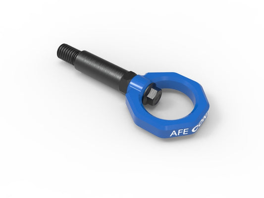 aFe 450-721001-L aFe CONTROL Front Tow Hook - Blue