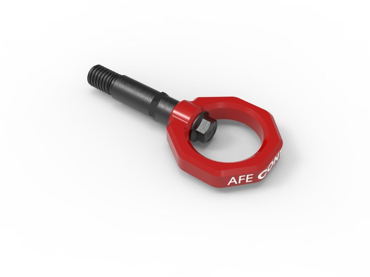 aFe 450-721002-R aFe CONTROL Rear Tow Hook - Red