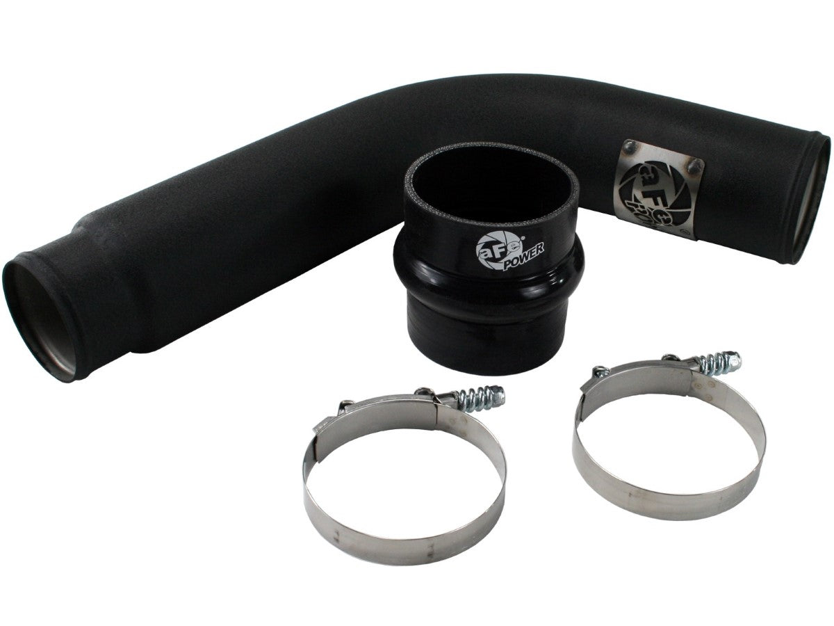 aFe 46-11013 BladeRunner 3-1/2 IN Aluminum Cold Charge Pipe Black