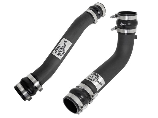 aFe 46-20034-B BladeRunner 3 IN &amp; 3-1/2 IN Aluminum Hot and Cold Charge Pipe Kit Black