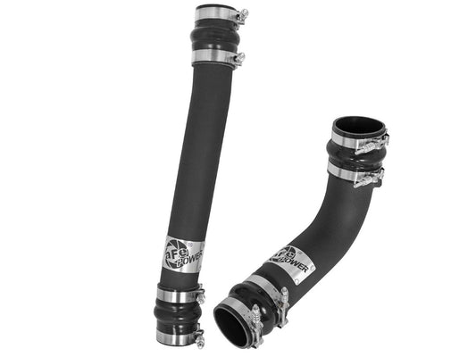 aFe 46-20084-B BladeRunner 3 IN &amp; 2-3/4 IN Aluminum Hot and Cold Charge Pipe Kit Black