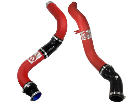 aFe 46-20174-R BladeRunner 3 IN Aluminum Hot and Cold Charge Pipe Kit Red