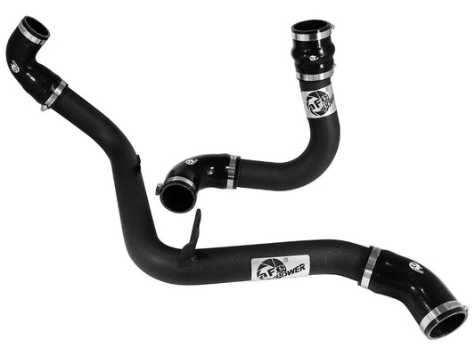 aFe 46-20184-B BladeRunner 2-1/2 IN Aluminum Hot and Cold Charge Pipe Kit Black