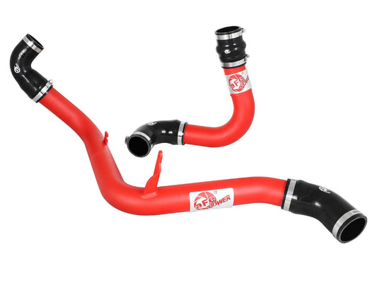 aFe 46-20184-R BladeRunner 2-1/2 IN Aluminum Hot and Cold Charge Pipe Kit Red