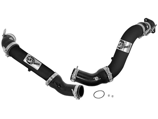 aFe 46-20284-B BladeRunner 3 IN Aluminum Hot and Cold Charge Pipe Kit Black