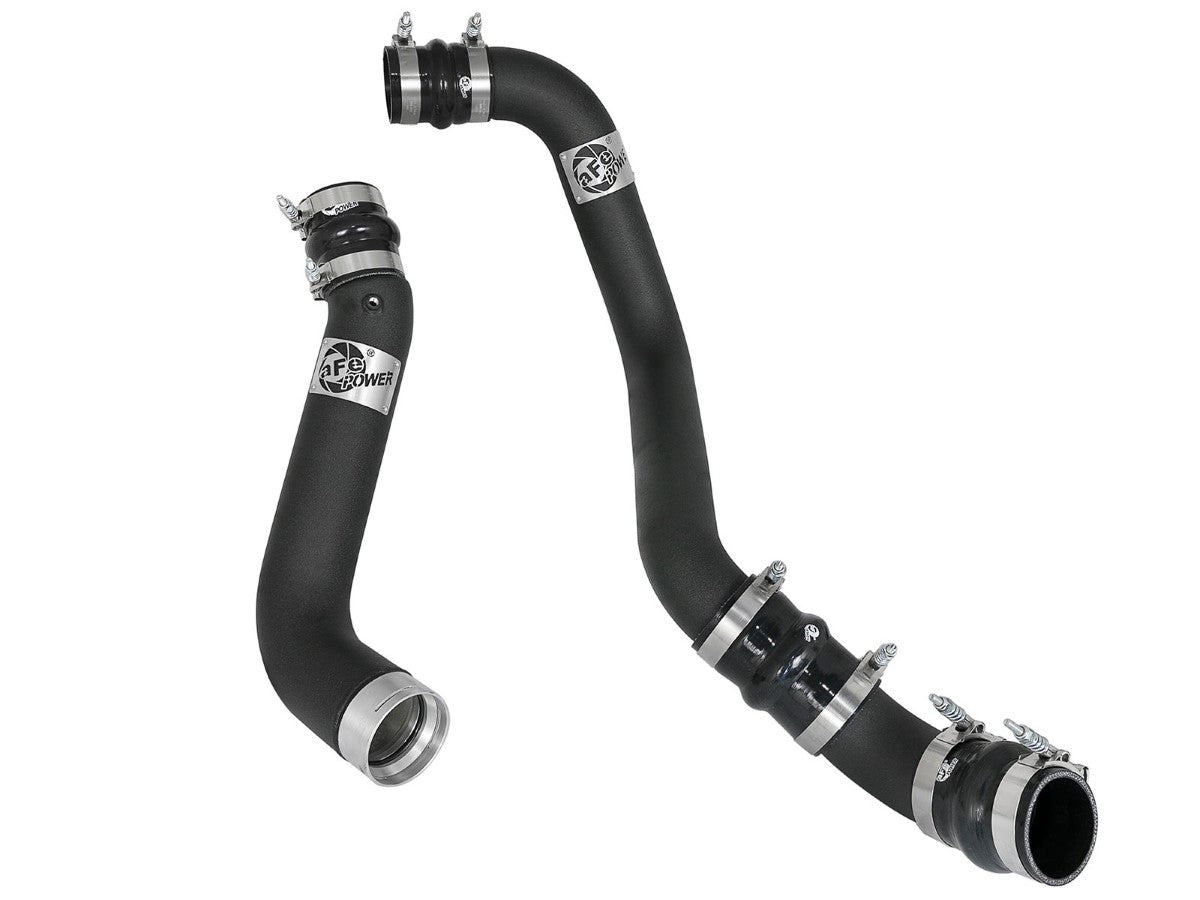 aFe 46-20334-B BladeRunner 3 IN &amp; 3-1/2 IN Aluminum Hot and Cold Charge Pipe Kit Black