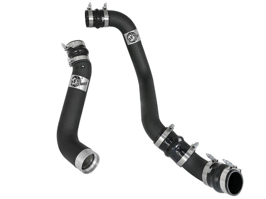 aFe 46-20334-B BladeRunner 3 IN &amp; 3-1/2 IN Aluminum Hot and Cold Charge Pipe Kit Black