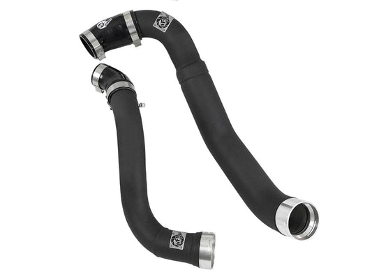 aFe 46-20364-B BladeRunner 3-1/2 IN to 3 IN Aluminum Hot and Cold Charge Pipe Kit Black
