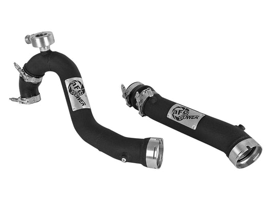 aFe 46-20384-B BladeRunner 3 IN Aluminum Hot and Cold Charge Pipe Kit Black