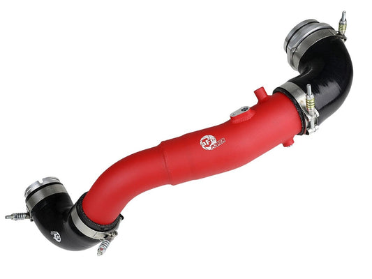 aFe 46-20398-R BladeRunner 2-1/2 IN Aluminum Hot Charge Pipe Red