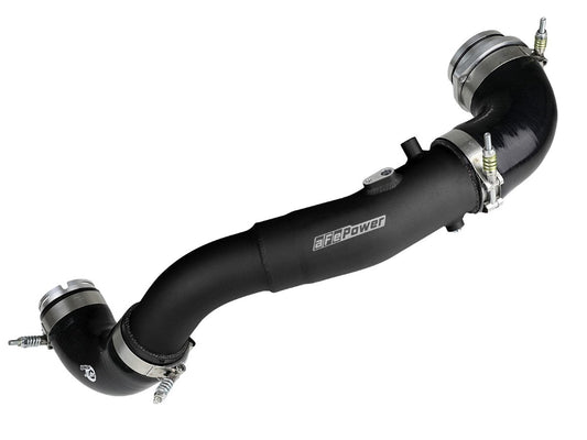 aFe 46-20408-B BladeRunner 2-1/2 IN to 3 IN Aluminum Hot-Side Charge Pipe Black