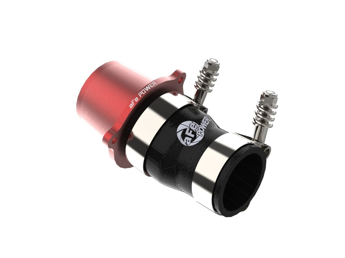 aFe 46-20416-R BladeRunner Turbo Muffler Delete for OE Charge Pipe Red
