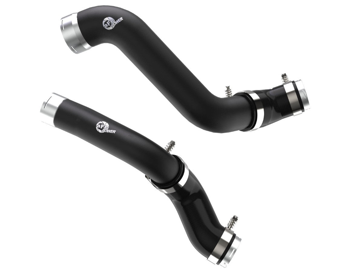 aFe 46-20424-B BladeRunner 2-1/2 IN to 3 IN Aluminum Hot and Cold Charge Pipe Kit Black