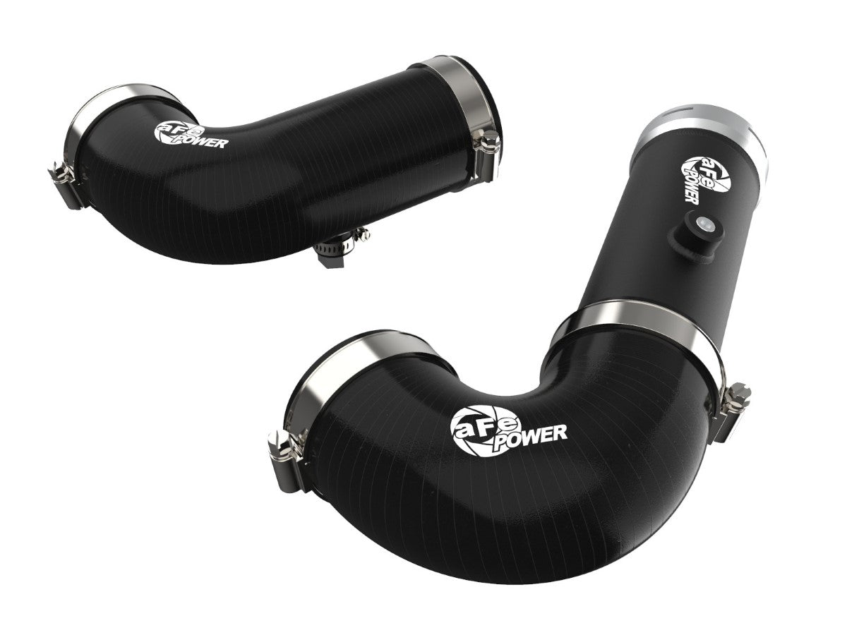 aFe 46-20454-B BladeRunner Aluminum Hot and Cold Charge Pipe Kit Black