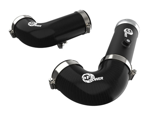aFe 46-20454-B BladeRunner Aluminum Hot and Cold Charge Pipe Kit Black