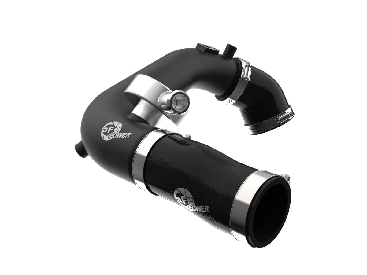 aFe 46-20468-B BladeRunner 2-1/2 IN Aluminum Hot Charge Pipe Black