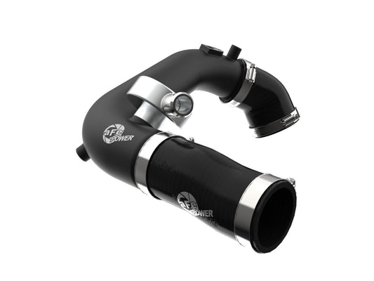aFe 46-20468-B BladeRunner 2-1/2 IN Aluminum Hot Charge Pipe Black