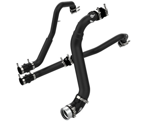 aFe 46-20474-B BladeRunner Aluminum Hot and Cold Charge Pipe Kit Black