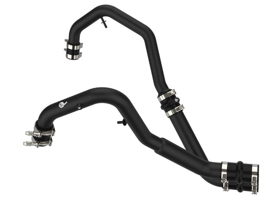aFe 46-20478-B BladeRunner 2 IN to 2-1/2 IN Aluminum Hot Charge Pipe Black
