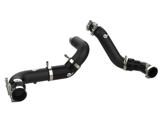 aFe 46-20494-B BladeRunner Aluminum Hot and Cold Charge Pipe Kit Black