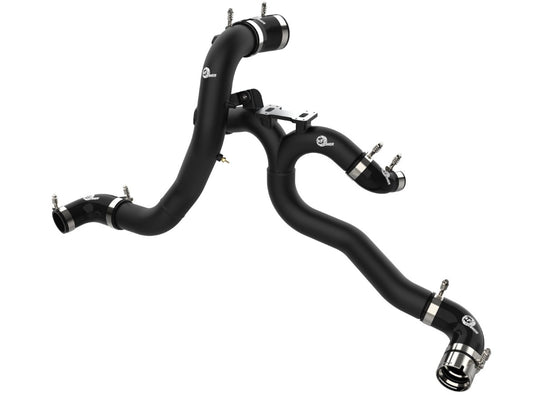 aFe 46-20504-B BladeRunner Aluminum Hot and Cold Charge Pipe Kit Black