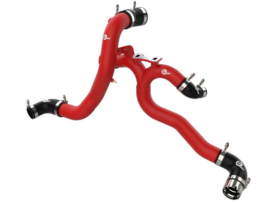 aFe 46-20504-R BladeRunner Aluminum Hot and Cold Charge Pipe Kit Red