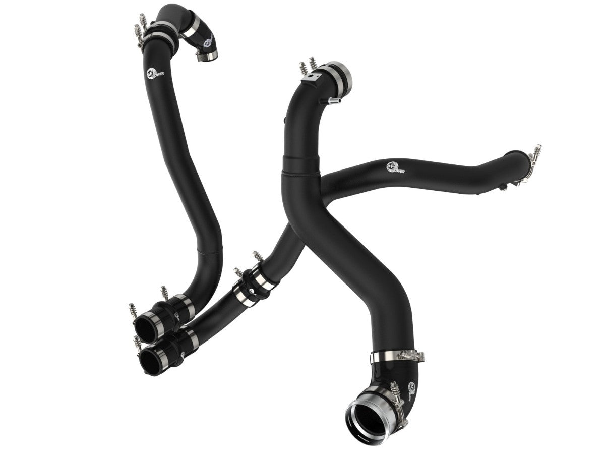 aFe 46-20514-B BladeRunner Aluminum Hot and Cold Charge Pipe Kit Black