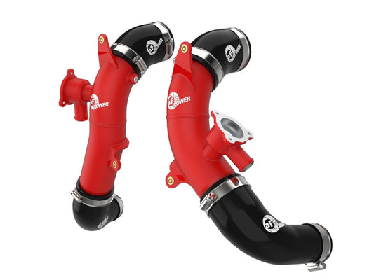 aFe 46-20558-R BladeRunner 2.5 IN Aluminum Hot Charge Pipe Red