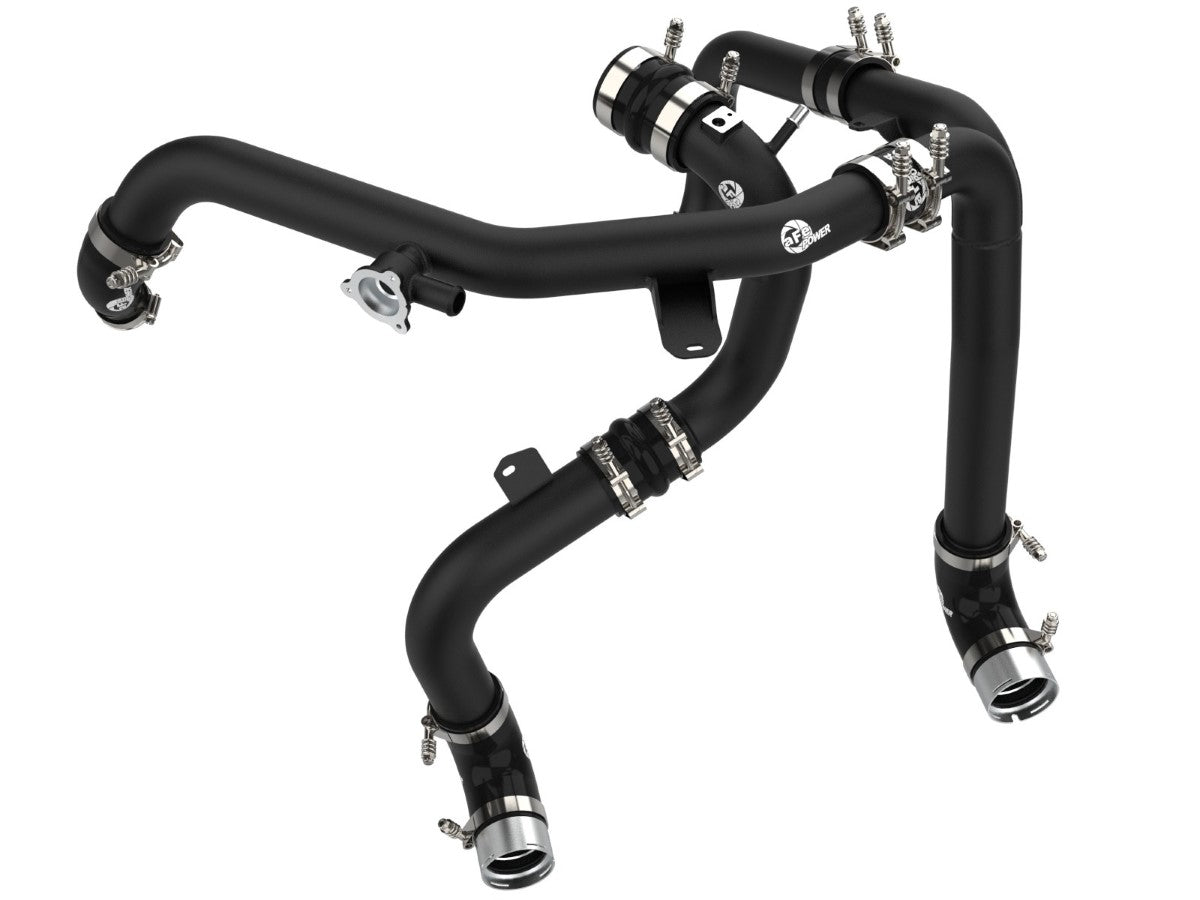 aFe 46-20584-B BladeRunner Aluminum Hot and Cold Charge Pipe Kit Black