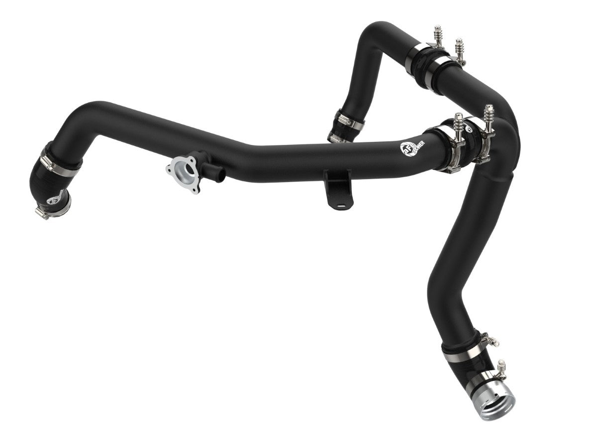 aFe 46-20588-B BladeRunner 2.25 IN to 2.5 IN Aluminum Hot Charge Pipe Black