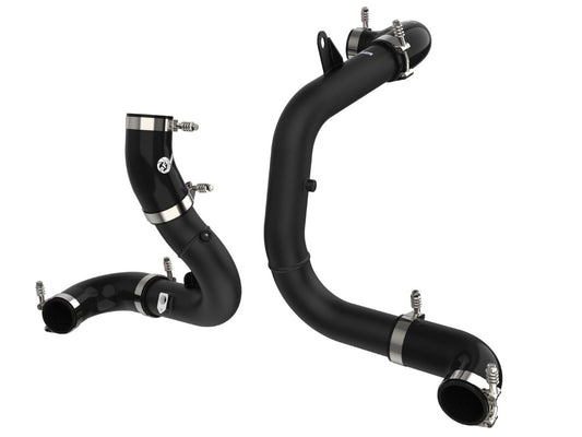 aFe 46-20604-B BladeRunner Aluminum Hot and Cold Charge Pipe Kit Black
