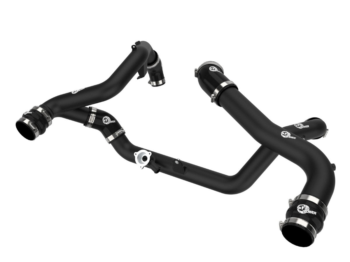 aFe 46-20654-B BladeRunner Aluminum Hot and Cold Charge Pipe Kit Black