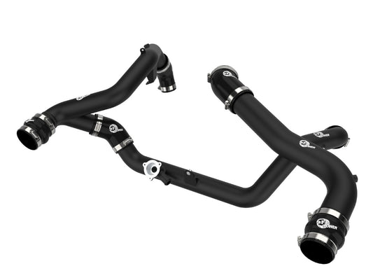 aFe 46-20654-B BladeRunner Aluminum Hot and Cold Charge Pipe Kit Black
