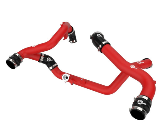 aFe 46-20654-R BladeRunner Aluminum Hot and Cold Charge Pipe Kit Red