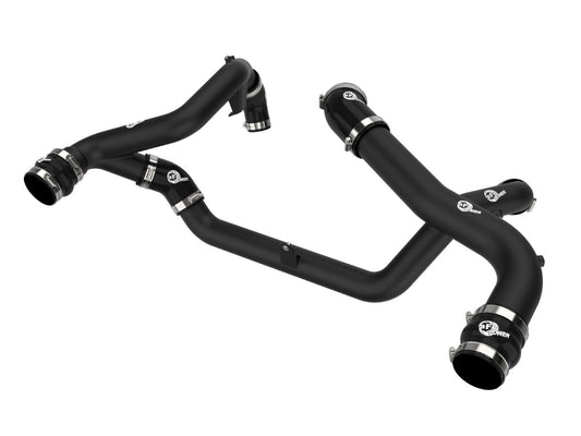 aFe 46-20674-B BladeRunner Aluminum Hot and Cold Charge Pipe Kit Black