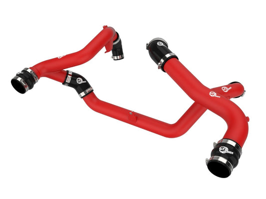 aFe 46-20674-R BladeRunner Aluminum Hot and Cold Charge Pipe Kit Red