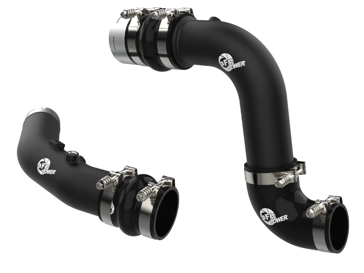 aFe 46-20684-B BladeRunner Aluminum Hot and Cold Charge Pipe Kit Black