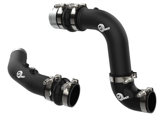 aFe 46-20684-B BladeRunner Aluminum Hot and Cold Charge Pipe Kit Black